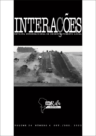 					View Interações v. 24, n. 4,  out./dez. 2023 -  Dossiê III: O papel da UniRila nos desafios da integração  na Rota Bioceânica (Brasil, Paraguai, Argentina e Chile) - Parte 1
				